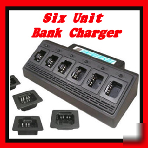 New 6 bank charger for vertex standard fnb-V57 knb-V83 