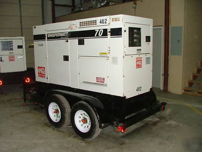2005 multiquip silent generator 60KW diesel 1 & 3 phase