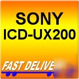 Sony icd UX200 digital voice recorder 2 gb flash memory