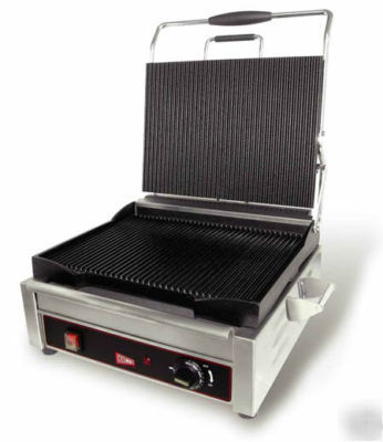 Cecilware panini grill SG1SG grooved single