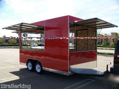 New enclosed event vender catering concession trailer