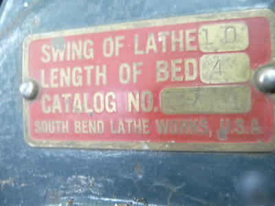 South bend lathe 10