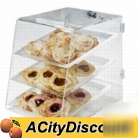 New carlisle acrylic 3 tray pastry bakery display case