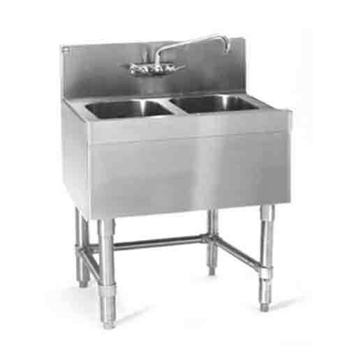 Eagle B2-2-19 underbar sink, two compartment, 24