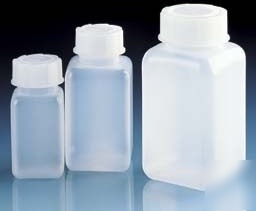 Brandtech square laboratory bottles, low-density