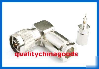 N male clamp right angle connector for RG213 RG8 LMR400