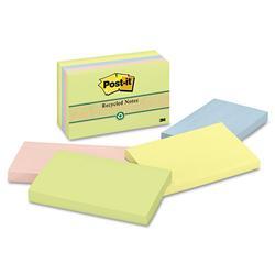 New recycled assorted pastel color post-it® plain...