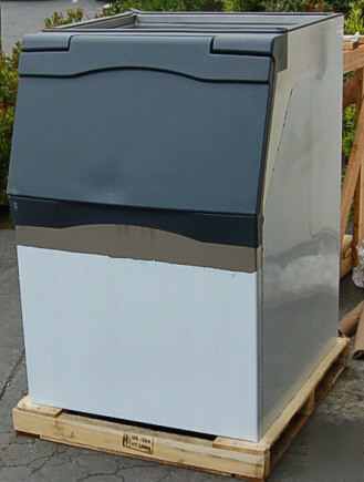 New scotsman 500 pound ice bin stainless steel