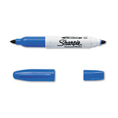 Super sharpie twin-tip permanent marker, chisel/super-f
