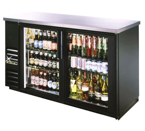 True tbb-24-60G glass back bar cooler refrigerator 61