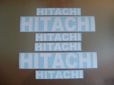 Hitachi stickers decals forklift mini digger excavator