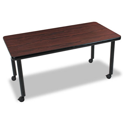 Modular conference table rectangular mahogany