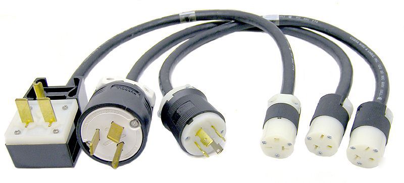 New lot 3 hubbell HBL9337C/HBL9331 plug connector cord/ 