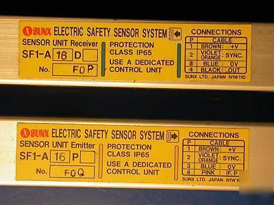 Sunx electric safty sensor strips