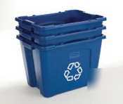 New blue recycling box - 14 gal