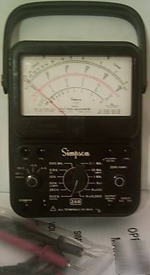 Simpson 260 series 7 vom calibrated, leads, excellent
