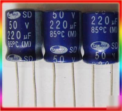 220UF 50V radial electrolytic capacitors pcb dip 20PCS
