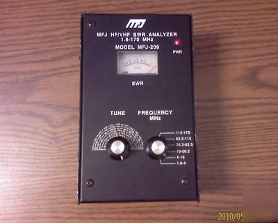 Mfj 209 swr vhf hf antenna analyzer MFJ209 w/batteries 