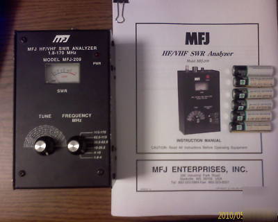 Mfj 209 swr vhf hf antenna analyzer MFJ209 w/batteries 