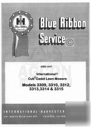 Cub cadet 3309 3310 3312 3313 3314 3315 service manual
