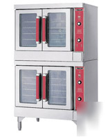 New double deck convection oven w/casters * *