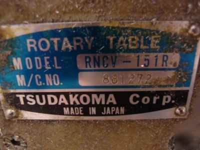 Tsudakoma 4TH axis rotary indexer 5C rncb 151R