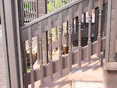16 individually hand crafted turned balusters 