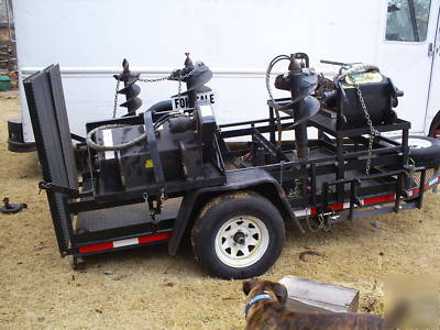Powerhouse prodigy mini skid steer loader w/trailer