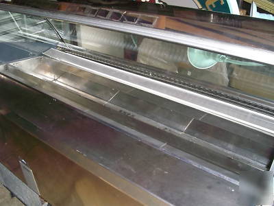 Carpigiani gelato curved glass display freezer 