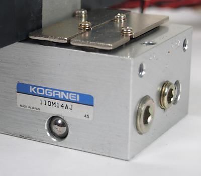 Koganei 14-port manifold w/ 12 pneumatic 24V valves