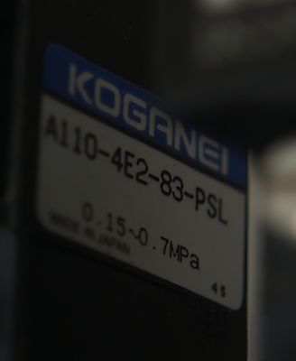 Koganei 14-port manifold w/ 12 pneumatic 24V valves