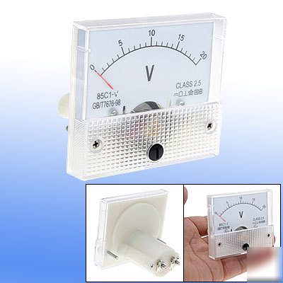 New dc 0~20V 85C1-v voltmeter analog volt panel meter 