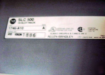 Allen bradley scl 500 power supply 1746-P2, 1746-A10