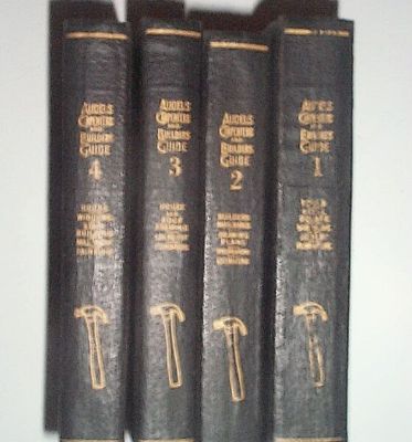 Audels carpenters and builders guide-vintage-4 volumes