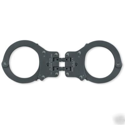 Peerless 700 (standard) black handcuffs (black) hinged