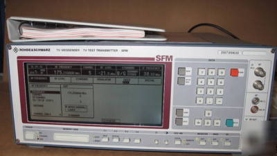 Rohde & schwarz r&s sfm tv test transmitter messender