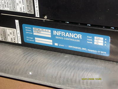 Infranor SMTBD1-220/30 brushless amps -- 2-axis chassis
