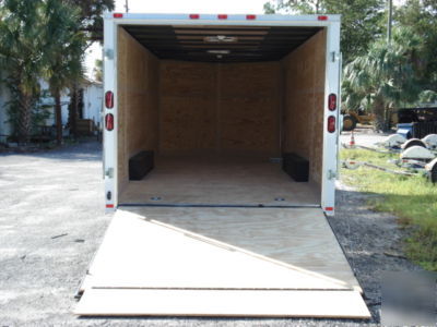 New 8.5X20 8 1/2 x 20 enclosed trailer 20' + the v nose