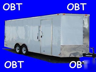 New 8.5X20 8 1/2 x 20 enclosed trailer 20' + the v nose