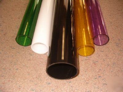T. red round acrylic tubes 1X3/4 (72