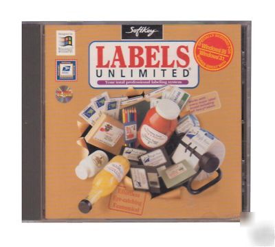 Labels unlimited - pc software - avery labels upc