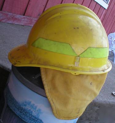 Firefighter wild fire hard hat bullard size 6.5 - 8