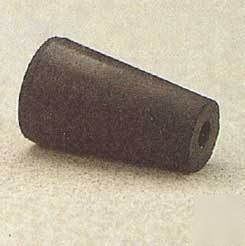 Vwr black rubber stoppers, one-hole 0--M291: 0--M291