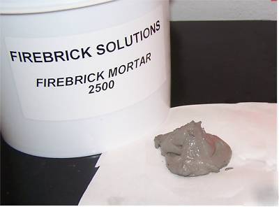 Firebrick refractory mortar 2500 - 1/2 gallon