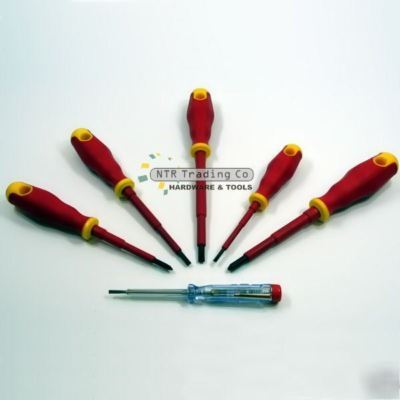 6PC soft grip handle vde electricians screwdriver set