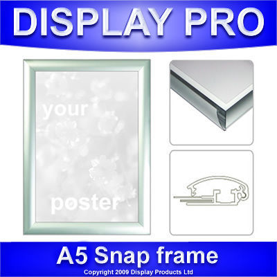 A5 picture snap frame shop poster holder clip display