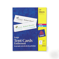 Avery 5309: white laser / ink jet tent cards 