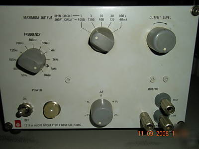 General radio 1311A audio oscillator