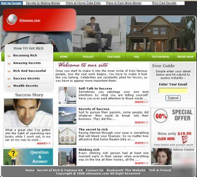 Secret & rich famous website for sale+adsense