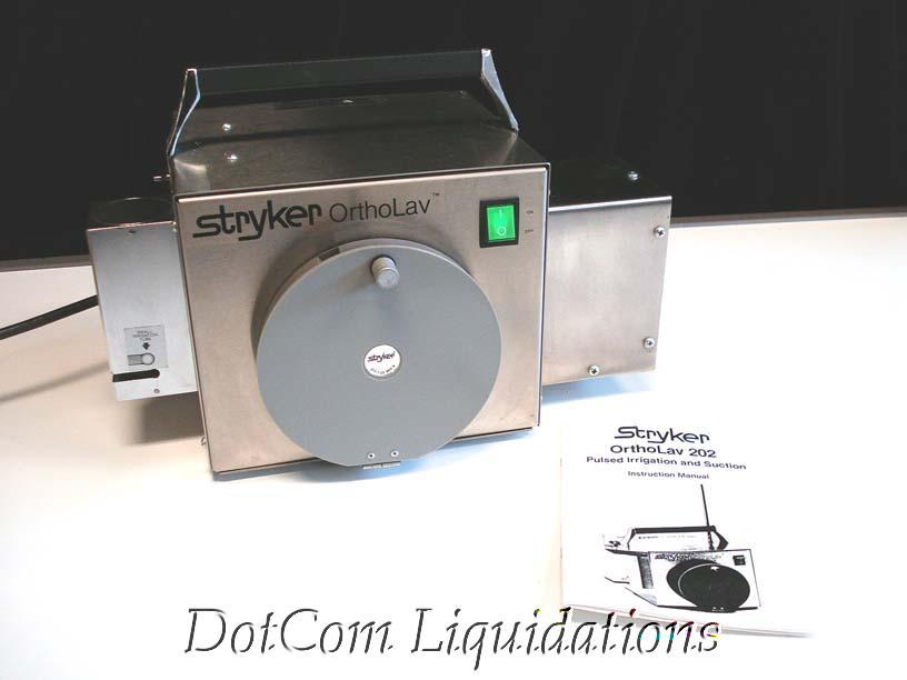 Stryker ortholav 202 pulsed irrigation suction machine